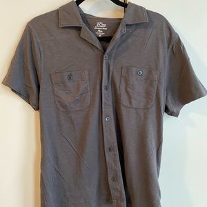 NWT J. Crew Garment Dyed Short Sleeve Harbor Shirt in Medium